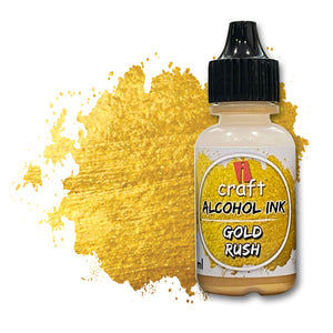 iCraft Metallic Alcohol Ink Gold Rush- Shiny and Elegant Ink for Resin and Abstract Art