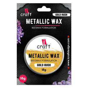 iCraft Metallic Wax - Gold Rush - 18g - Give Your Crafts a Luxurious Finish
