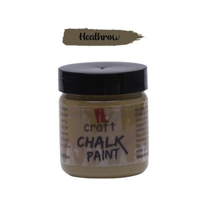 iCraft Premium Chalk Paint - Smooth, Creamy & Non-Toxic - Ideal for DIY & Resin Projects-100ml  Heathrow