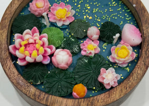 Lotus flowers and pond setup mould