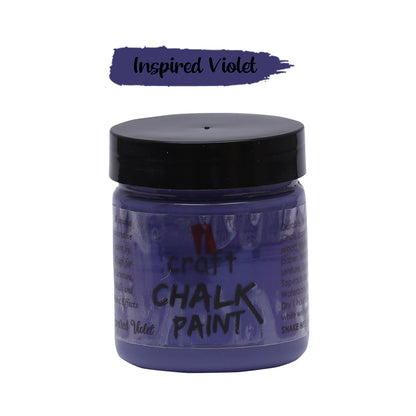 iCraft Premium Chalk Paint - Smooth, Creamy & Non-Toxic - Ideal for DIY & Resin Projects-100ml  Inspired Violet