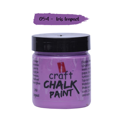 iCraft Premium Chalk Paint - Smooth, Creamy & Non-Toxic - Ideal for DIY & Resin Projects-100ml  Iris Impact