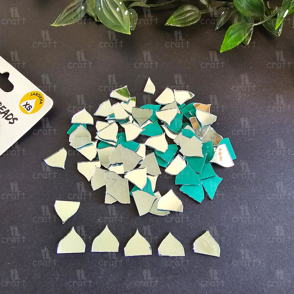 iCraft Jarokha Point Glass Mirror Pack Of 50 Grams