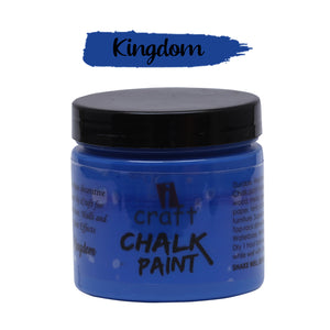 iCraft Premium Chalk Paint - Smooth, Creamy & Non-Toxic - Ideal for DIY & Resin Projects-250ml Kingdom