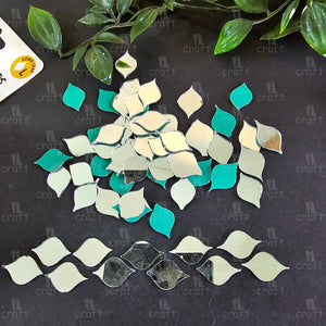 iCraft Long Leaf Glass Mirror Beads