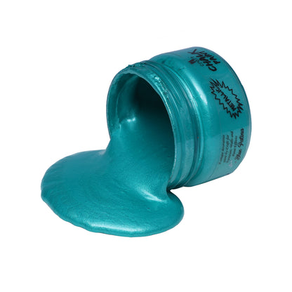 iCraft Metallic Chalk Paint - Smooth, Creamy & Non-Toxic - Ideal for DIY & Resin Projects-60ml Blue Patina