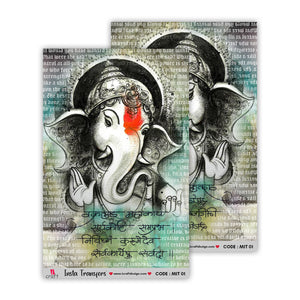 iCraft Water Transfer Stickers- Best use for Resin, Fabric, Plastic, MDF & Glass - Decorative Decals in Floral, Quotes & More (3.5" x 5")-MIT 01