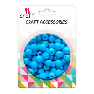 iCraft Accessories-Blue  Moti (Matt) 8mm.Pack Of 20 Grams