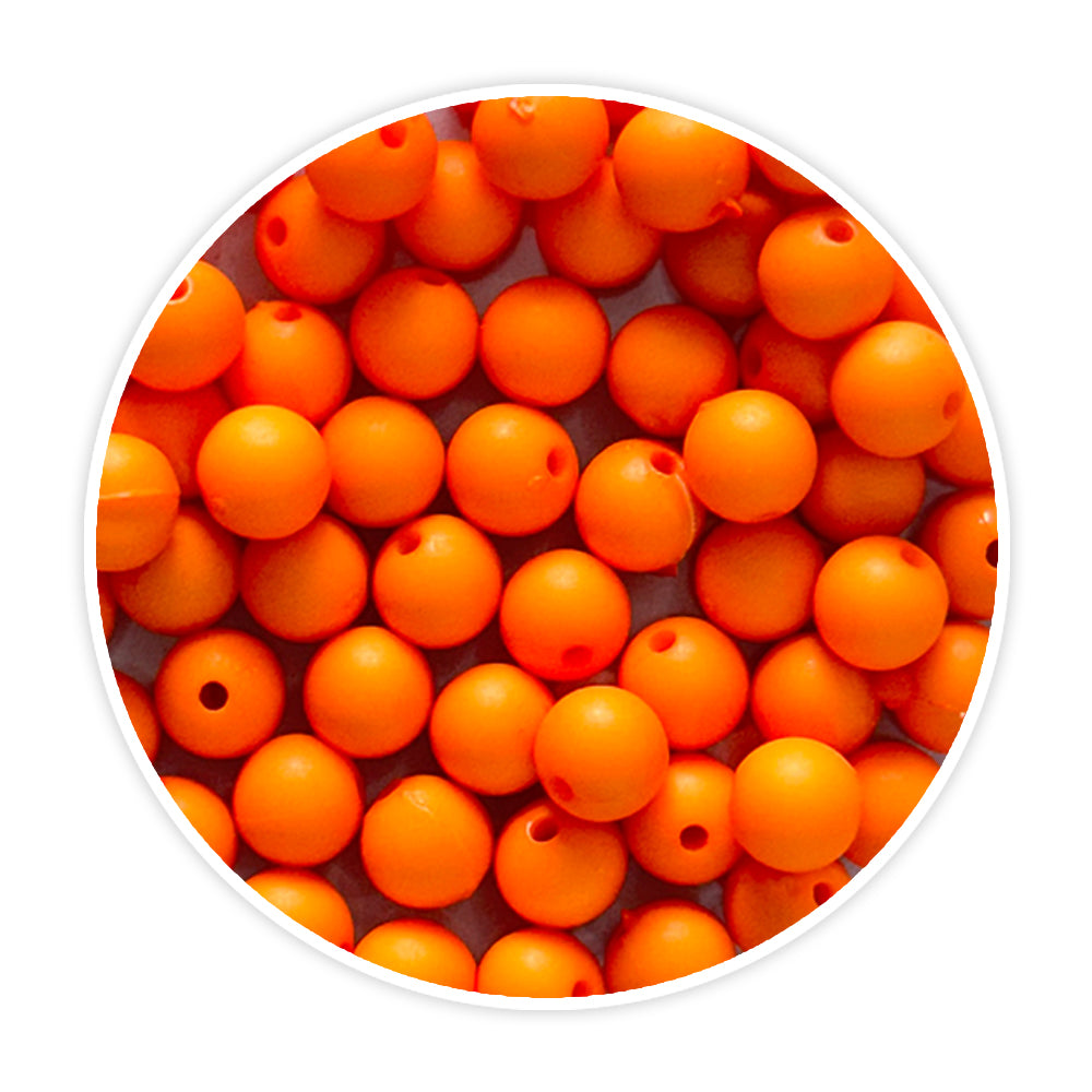 iCraft Accessories-Orange Moti (Matt) 8mm.Pack Of 20 Grams