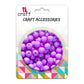 iCraft Accessories-Purple Moti (Matt) 8mm.Pack Of 20 Grams