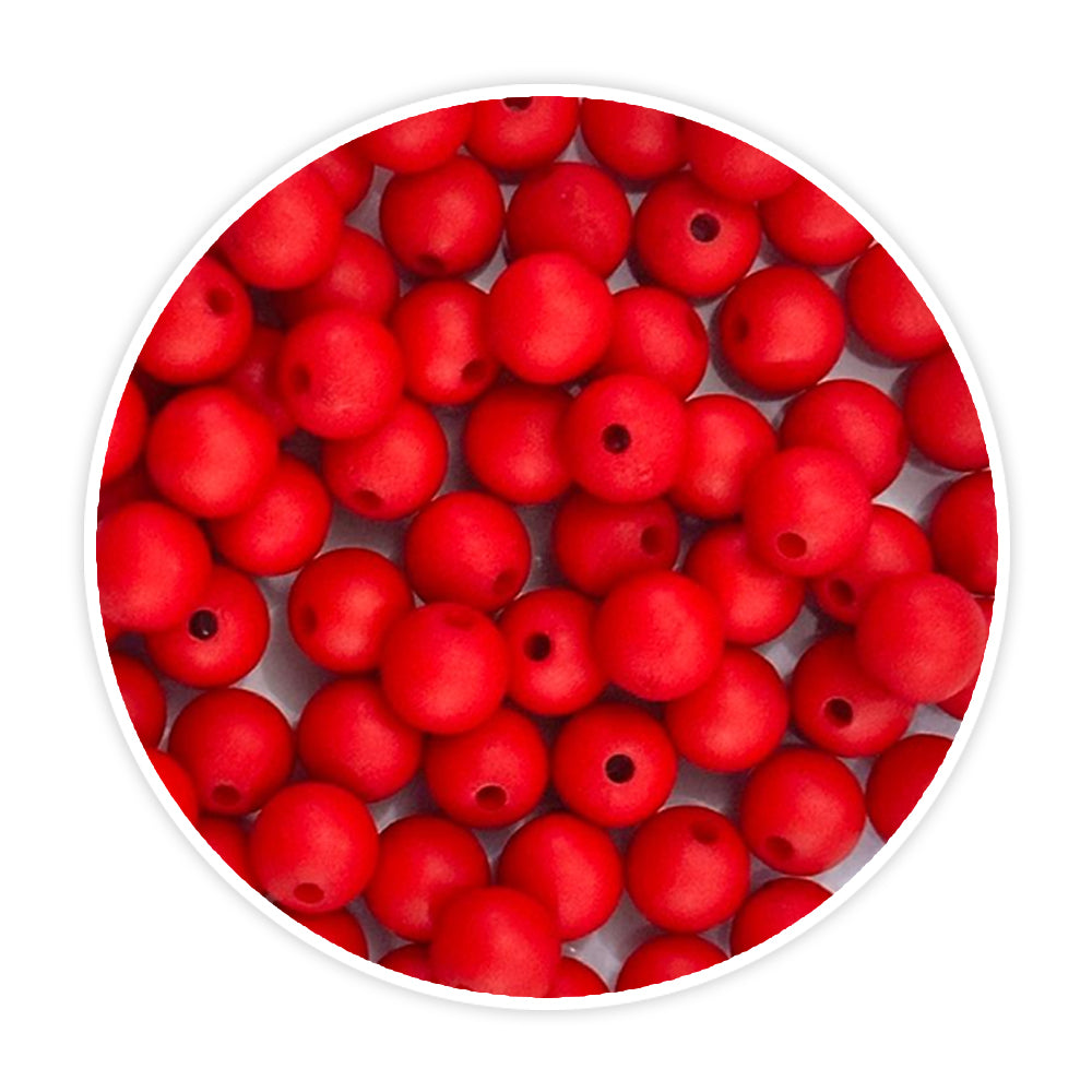 iCraft Accessories-Red Moti (Matt) 8mm