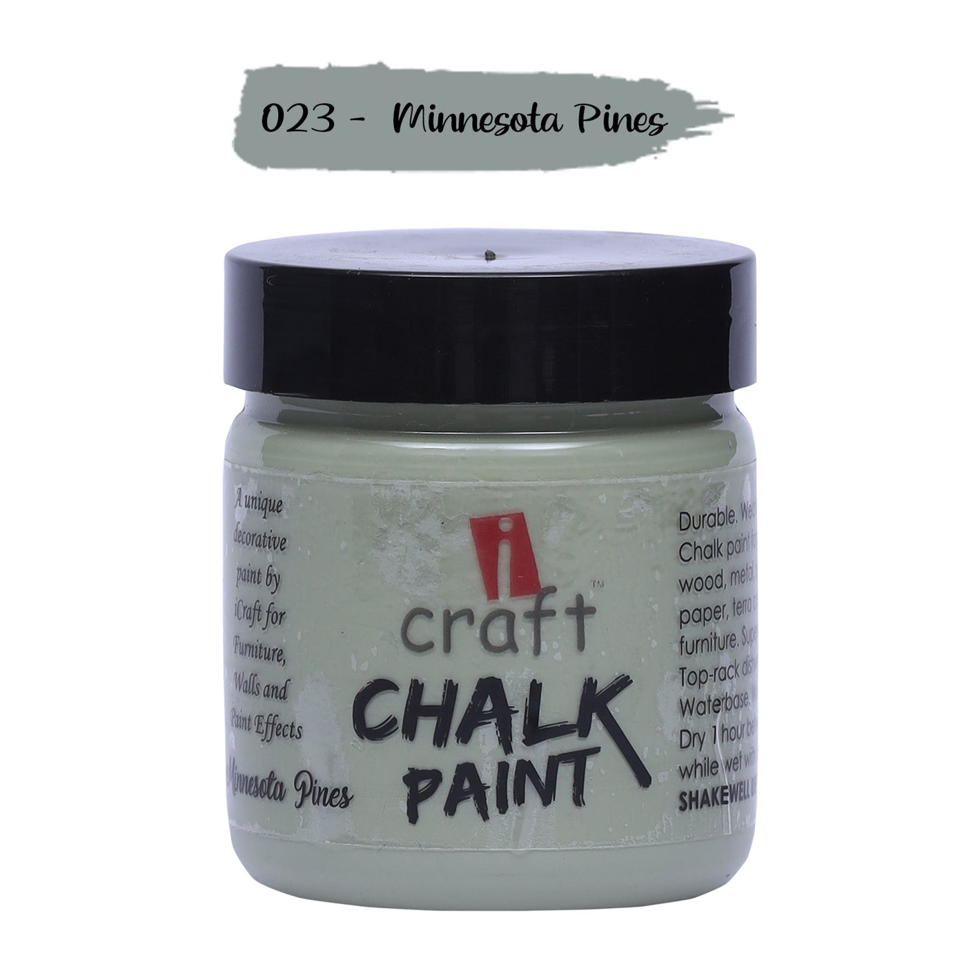 iCraft Premium Chalk Paint - Smooth, Creamy & Non-Toxic - Ideal for DIY & Resin Projects-100ml  Minnesota Pines