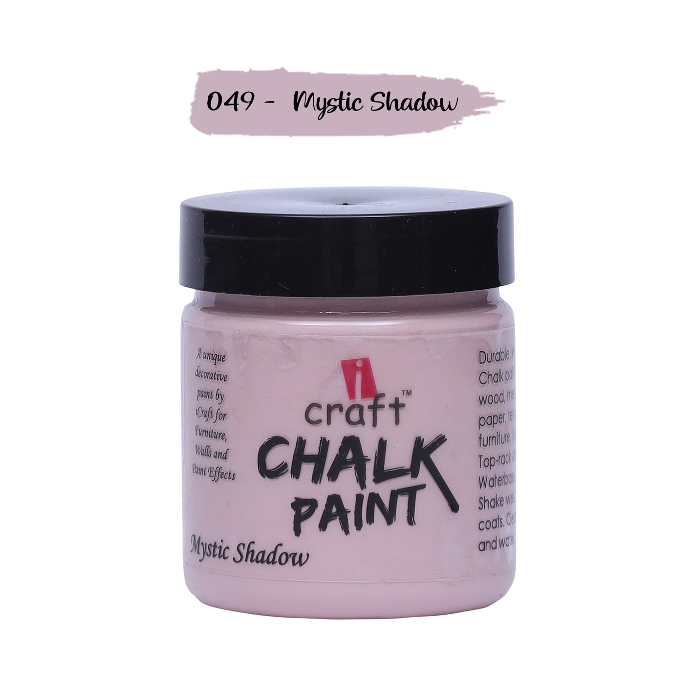 iCraft Premium Chalk Paint - Smooth, Creamy & Non-Toxic - Ideal for DIY & Resin Projects-100ml  Mystic Shadow