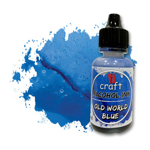 iCraft Alcohol Ink -Old World Blue Vibrant and Versatile Ink for Resin and Abstract Art