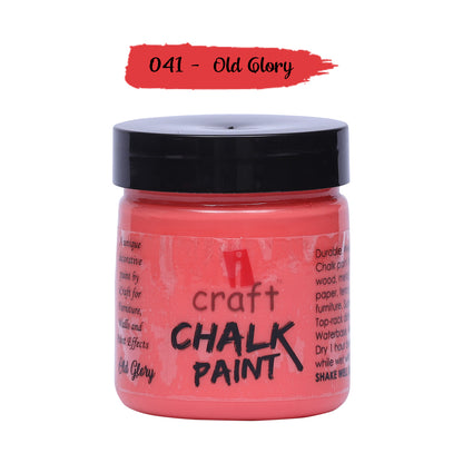iCraft Premium Chalk Paint - Smooth, Creamy & Non-Toxic - Ideal for DIY & Resin Projects-100ml  Old Glory
