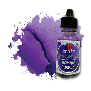 iCraft Alcohol Ink -Roman Purple Vibrant and Versatile Ink for Resin and Abstract Art