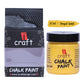 iCraft Premium Chalk Paint - Smooth, Creamy & Non-Toxic - Ideal for DIY & Resin Projects-100ml  Royal Gold