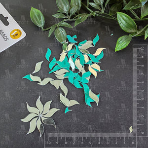 iCraft S Shape Glass Mirror Beads. Pack Of 50 Grams