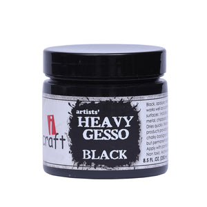 Black Gesso by iCraft: Clear Gloss Primer for Any Surface