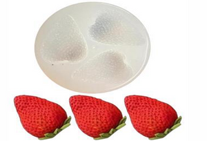 Strawberry Silicone Mould — for Resin, Wax & Clay