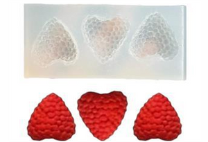 Strawberry Silicone Mould — for Resin, Wax & Clay