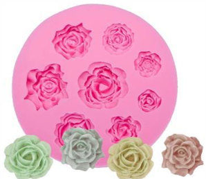 Mix Rose Flower Silicone Mould — for Resin, Wax & Clay
