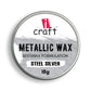 iCraft Metallic Wax - Steel Silver - 18g - Give Your Crafts a Sleek Shine Description