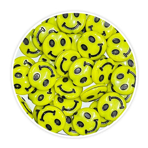 “Cheerful Smile Beads - L  - Brighten Up Your Crafts with Joy!”