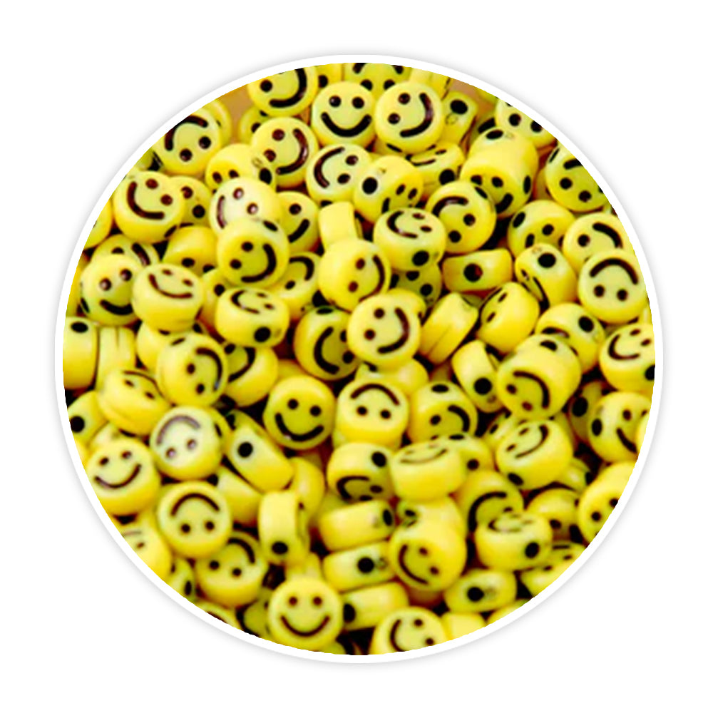 “Cheerful Smile Beads - S  - Brighten Up Your Crafts with Joy!”