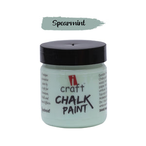 iCraft Premium Chalk Paint - Smooth, Creamy & Non-Toxic - Ideal for DIY & Resin Projects-100ml  Spearmint