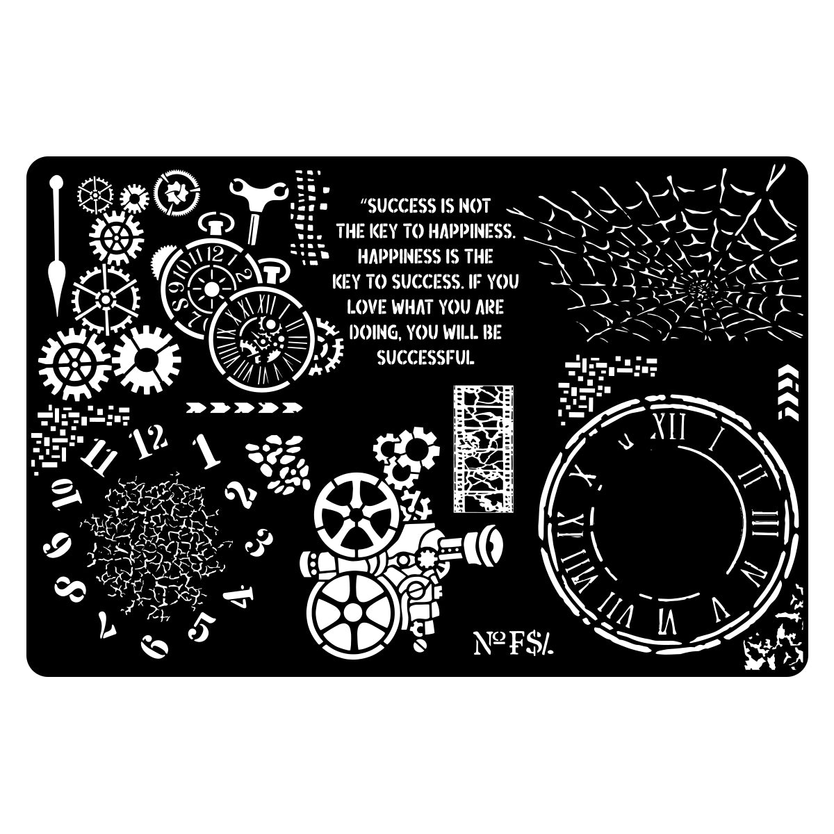 iCraft Multi-Surface Stencils - Perfect for Walls, DIY & Resin Art Projects | Reusable |12" x 18" Stencil-8410
