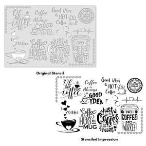 iCraft Multi-Surface Stencils - Perfect for Walls, DIY & Resin Art Projects | Reusable |12" x 18" Stencil-8411