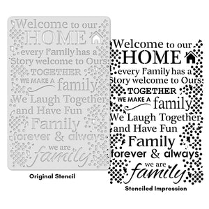iCraft Multi-Surface Stencils - Perfect for Walls, DIY & Resin Art Projects | Reusable |12" x 18" Stencil-8415