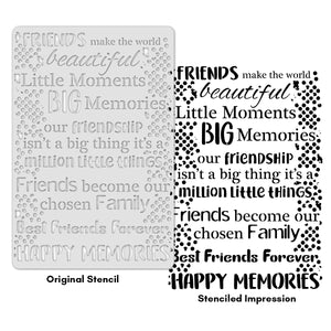 iCraft Multi-Surface Stencils - Perfect for Walls, DIY & Resin Art Projects | Reusable |12" x 18" Stencil-8416