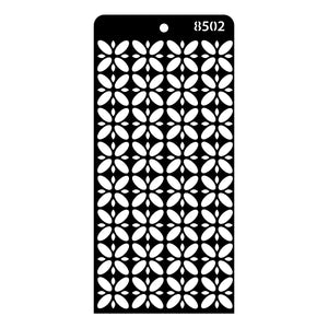 iCraft Multi-Surface Stencils - Perfect for Walls, DIY & Resin Art Projects | Reusable | Layering 4" x 8" Stencil-8502