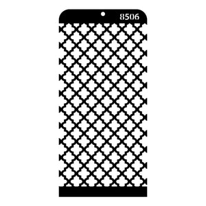iCraft Multi-Surface Stencils - Perfect for Walls, DIY & Resin Art Projects | Reusable | Layering 4" x 8" Stencil-8506