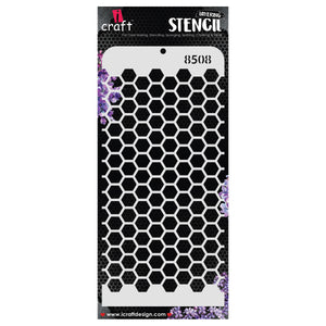 iCraft Multi-Surface Stencils - Perfect for Walls, DIY & Resin Art Projects | Reusable | Layering 4" x 8" Stencil-8508