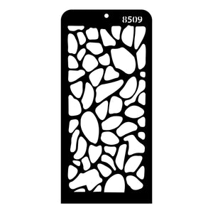 iCraft Multi-Surface Stencils - Perfect for Walls, DIY & Resin Art Projects | Reusable | Layering 4" x 8" Stencil-8509