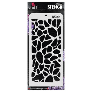 iCraft Multi-Surface Stencils - Perfect for Walls, DIY & Resin Art Projects | Reusable | Layering 4" x 8" Stencil-8509