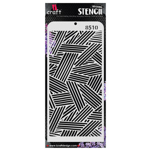 iCraft Multi-Surface Stencils - Perfect for Walls, DIY & Resin Art Projects | Reusable | Layering 4" x 8" Stencil-8510