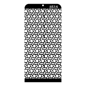 iCraft Multi-Surface Stencils - Perfect for Walls, DIY & Resin Art Projects | Reusable | Layering 4" x 8" Stencil-8514