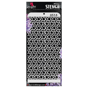 iCraft Multi-Surface Stencils - Perfect for Walls, DIY & Resin Art Projects | Reusable | Layering 4" x 8" Stencil-8514
