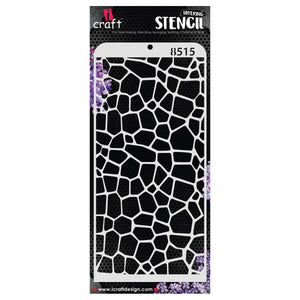 iCraft Multi-Surface Stencils - Perfect for Walls, DIY & Resin Art Projects | Reusable | Layering 4" x 8" Stencil-8515