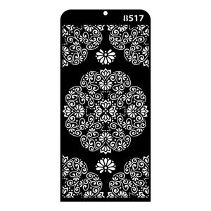 iCraft Multi-Surface Stencils - Perfect for Walls, DIY & Resin Art Projects | Reusable | Layering 4" x 8" Stencil-8517