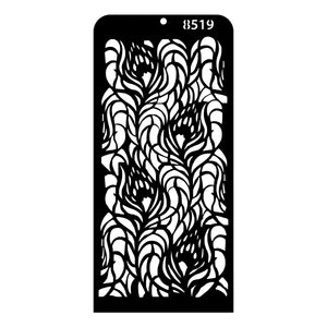 iCraft Multi-Surface Stencils - Perfect for Walls, DIY & Resin Art Projects | Reusable | Layering 4" x 8" Stencil-8519