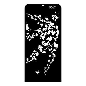 iCraft Multi-Surface Stencils - Perfect for Walls, DIY & Resin Art Projects | Reusable | Layering 4" x 8" Stencil-8521