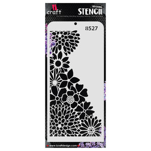 iCraft Multi-Surface Stencils - Perfect for Walls, DIY & Resin Art Projects | Reusable | Layering 4" x 8" Stencil-8527