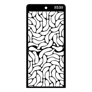 iCraft Multi-Surface Stencils - Perfect for Walls, DIY & Resin Art Projects | Reusable | Layering 4" x 8" Stencil-8530