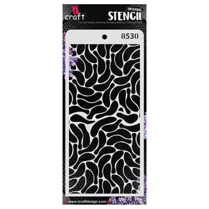 iCraft Multi-Surface Stencils - Perfect for Walls, DIY & Resin Art Projects | Reusable | Layering 4" x 8" Stencil-8530