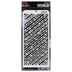 iCraft Multi-Surface Stencils - Perfect for Walls, DIY & Resin Art Projects | Reusable | Layering 4" x 8" Stencil-8531